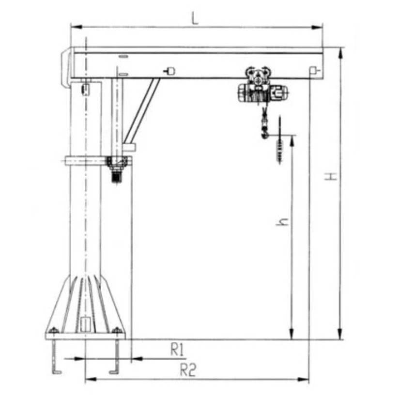 BZ Pillar Mounted Cantilever Crane BZ Pillar Mounted Cantilever Crane